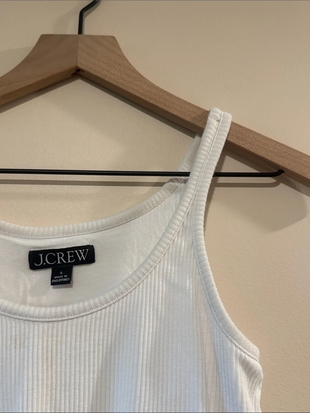 J. Crew Perfect Rib Scoopneck Tank Size S
